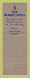 Matchbook Cover - Hotel Rodney Wilmington DE