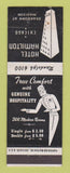 Matchbook Cover - Hotel Hamilton Chicago IL bellhop