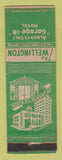 Matchbook Cover - Wellington Hotel Albany NY WEAR