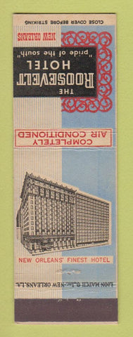 Matchbook Cover - Roosevelt Hotel New Orleans LA