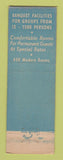Matchbook Cover - Hotel Bancroft Worcester MA