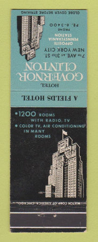 Matchbook Cover - Hotel Governor Clinton New York City