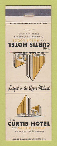Matchbook Cover - Curtis Hotel Minneapolis MN