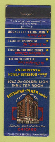 Matchbook Cover - Sheridan Plaza Hotel Chicago IL WEAR