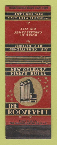Matchbook Cover - Roosevelt Hotel New Orleans LA WEAR