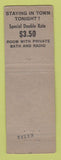 Matchbook Cover - Hotel Dixie New York City