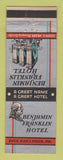 Matchbook Cover - Benjamin Franklin Hotel Philadelphia PA