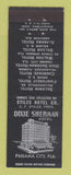 Matchbook Cover - Dixie Sherman Hotel Panama City FL
