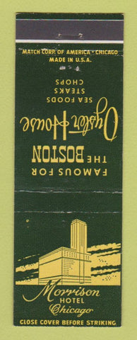 Matchbook Cover - Morrison Hotel Chicago IL Boston Oyster House