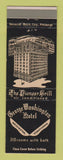 Matchbook Cover - George Washington Hotel Washington PA