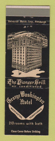 Matchbook Cover - George Washington Hotel Washington PA