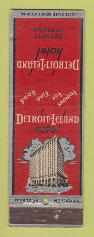 Matchbook Cover - Detroit Leland Hotel Detroit MI