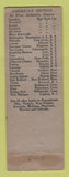 Matchbook Cover - Necho Allen Hotel Pottsville PA WORN