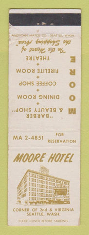 Matchbook Cover - Moore Hotel Seattle WA