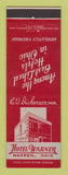 Matchbook Cover - Hotel Warner Warren OH