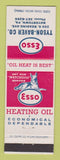Matchbook Cover - Esso oil gas Heating Tyson Baver Boyertown PA