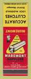 Matchbook Cover - Maremont Mufflers Accurate Clutches Lock McDonald