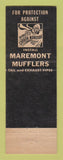 Matchbook Cover - Maremont Mufflers Accurate Clutches Lock McDonald