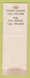 Matchbook Cover - Community Fire Company Schnecksville PA WEAR