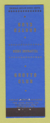 Matchbook Cover - Grotto Club