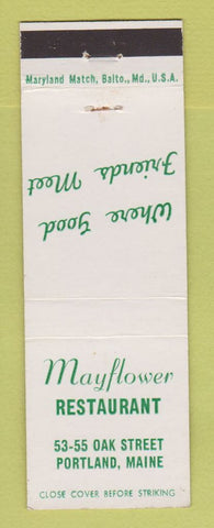 Matchbook Cover - Mayflower Restaurant Portland ME