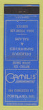 Matchbook Cover - Gamilis' Restaurant Portland ME