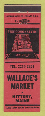 Matchbook Cover - Wallace's Market Grocery Kittery ME