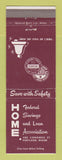 Matchbook Cover - Home Federal Savings Loan Portland ME