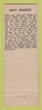 Matchbook Cover - Lancey House Hotel Pittsfield ME