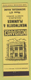 Matchbook Cover - Wentworth & Plummer Insurance Skowhegan ME