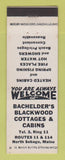 Matchbook Cover - Cachelder's Blackwood Cabins Cottages North Sebago ME