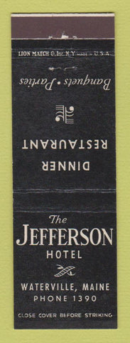 Matchbook Cover - Jefferson Hotel Waterville ME