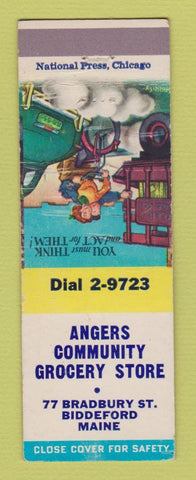Matchbook Cover - Angers Community Grocery Store Biddeford ME