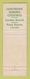 Matchbook Cover - Eastbrook Milwaukee WI