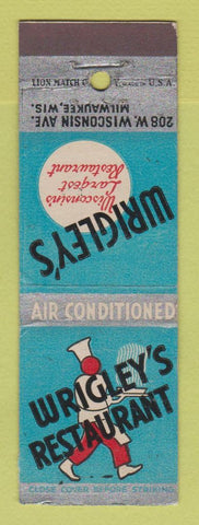 Matchbook Cover - Wrigley's Restaurant Milwaukee WI
