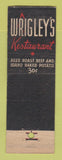 Matchbook Cover - Wrigley's Restaurant Milwaukee WI