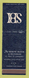 Matchbook Cover - State Bank of Hudson WI