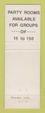 Matchbook Cover - Alexander's Restaurant Milwaukee WI WEAR