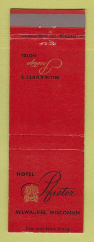 Matchbook Cover - Hotel Pfister Milwaukee WI