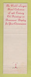 Matchbook Cover - Hotel Pfister Milwaukee WI