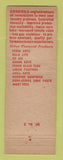 Matchbook Cover - Thiem Products Core Oil Mold Coating Milwaukee WI
