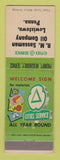 Matchbook Cover - Cities oil gas RM Sassaman Lewiston PA