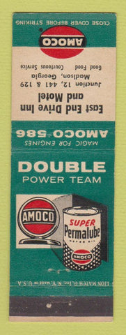 Matchbook Cover - Amoco oil gas East End Drive Inn and Motel Madison GA