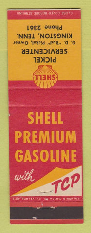 Matchbook Cover - Shell oil gas Pickel Kingston TN