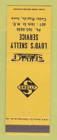 Matchbook Cover - Skelly oil gas Loyd's Cedar Rapids IA