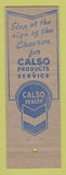 Matchbook Cover - Calso oil gas RPM Craig Chevrolet Newcastle WY