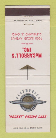 Matchbook Cover - Oldsmobile Rocket McCarroll's Cleveland OH
