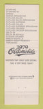 Matchbook Cover - 1979 Oldsmobile Staff Chevrolet Atmore AL