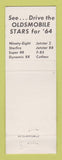 Matchbook Cover - 1964 Oldsmobile Troell Service Pleasanton TX