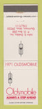 Matchbook Cover - 1971 Oldsmobile John Dabbs Quitman MS